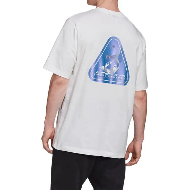 Adidas T Shirts Men White-3