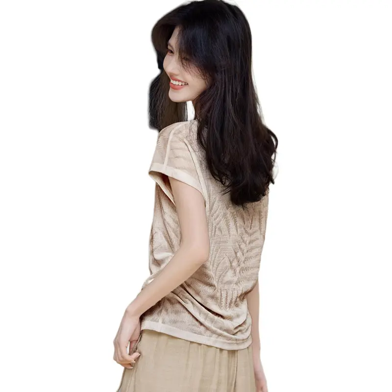 XWI T Shirts Women's Light Coffee-1