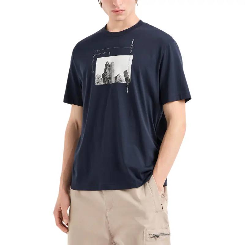 ARMANI EXCHANGE Graphic print Cotton T shirt-2