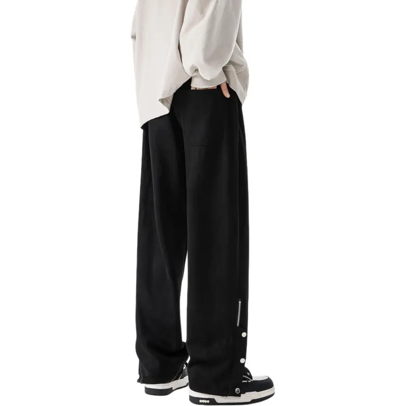 URBAN AUTHENTIC Casual Pants Unisex Black Comes With-1