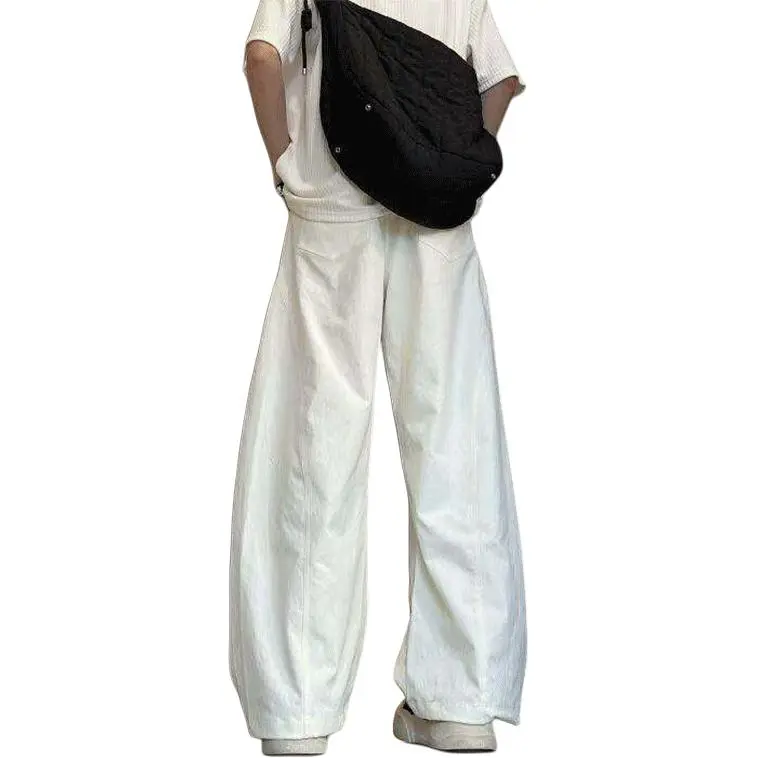 DARK HORSE Casual Pants Unisex Ecru-1