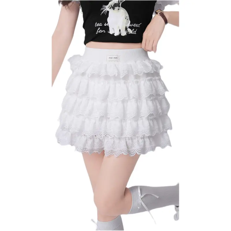 Mu Xiao Xin Casual Short Skirts Women's-4
