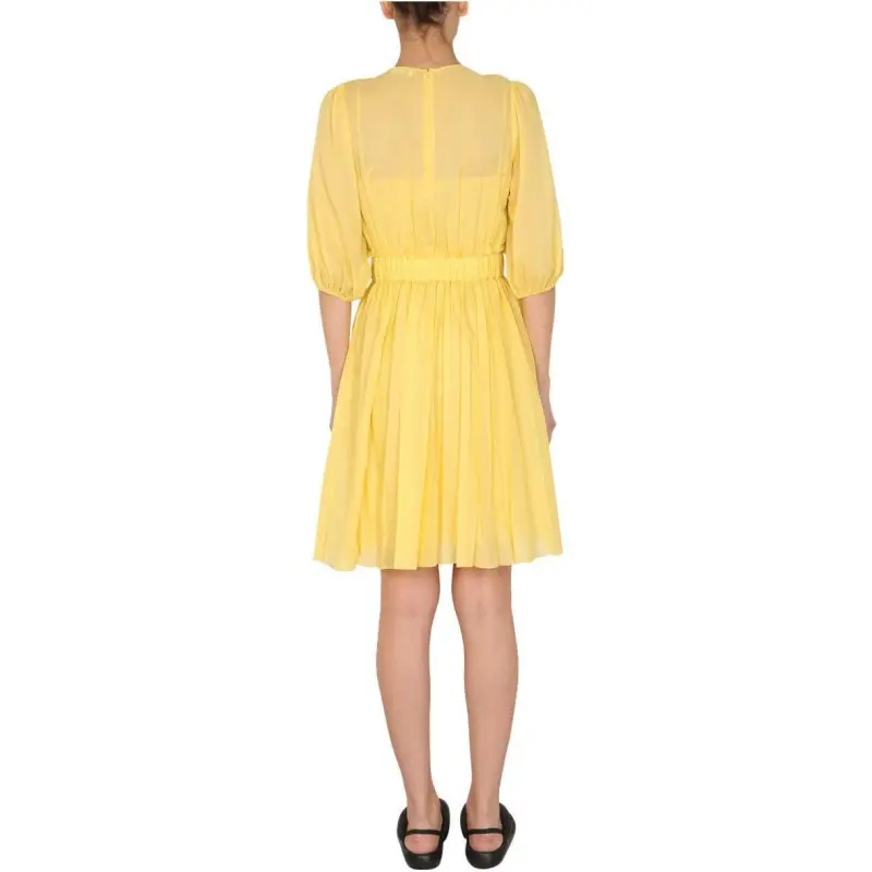 RED VALENTINO REDValentino Puff-Sleeved Midi Dress-1