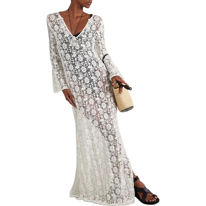 NILI LOTAN Long Sleeved Dress Women's Ivory-1