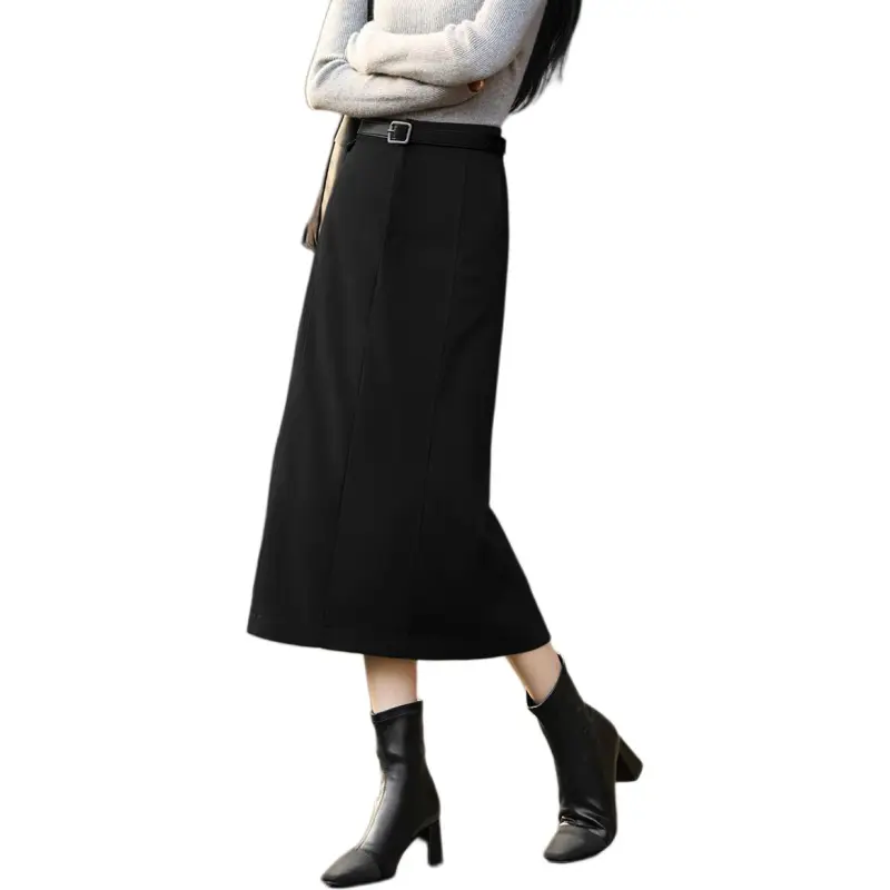 XWI Casual Long Skirt Women's Black-6