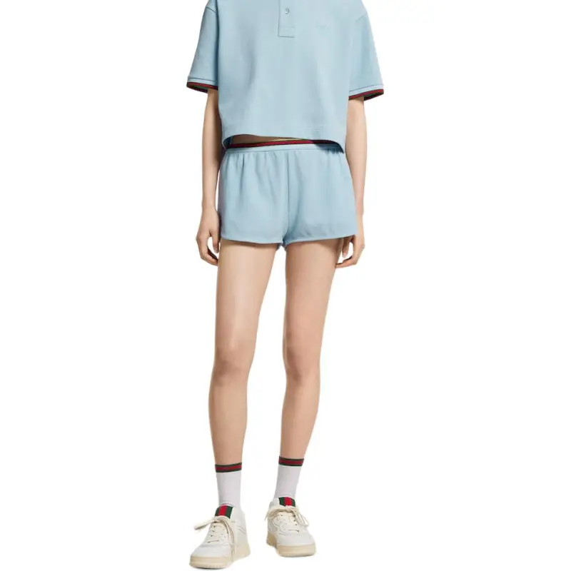 GUCCI Casual Shorts Women's Light Blue-2