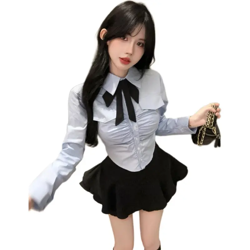 Mu Xiao Xin Two Piece Skirt Sets Women's-5