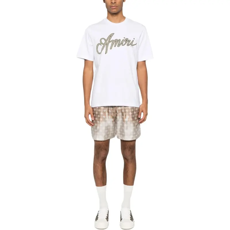 AMIRI Script Crewneck T Shirt-1