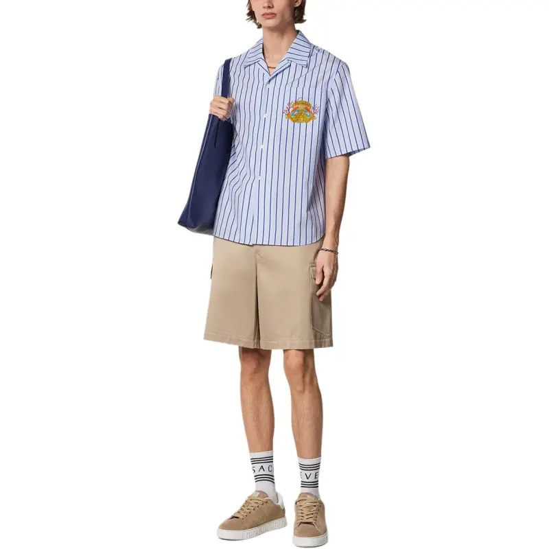 VERSACE SS25 Cargo Shorts Men's Beige-2