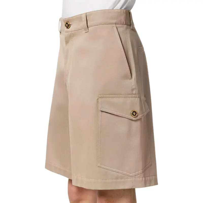 VERSACE SS25 Cargo Shorts Men's Beige-4