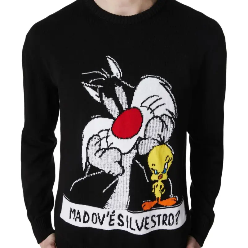Iceberg Cartoon jacquard Sweater-4