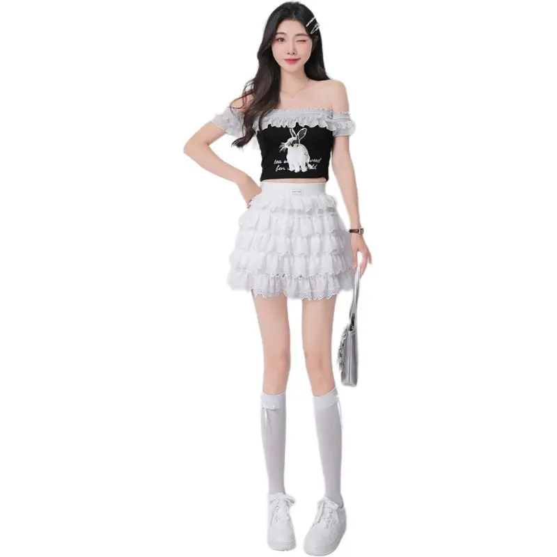 Mu Xiao Xin Casual Short Skirts Women's-2