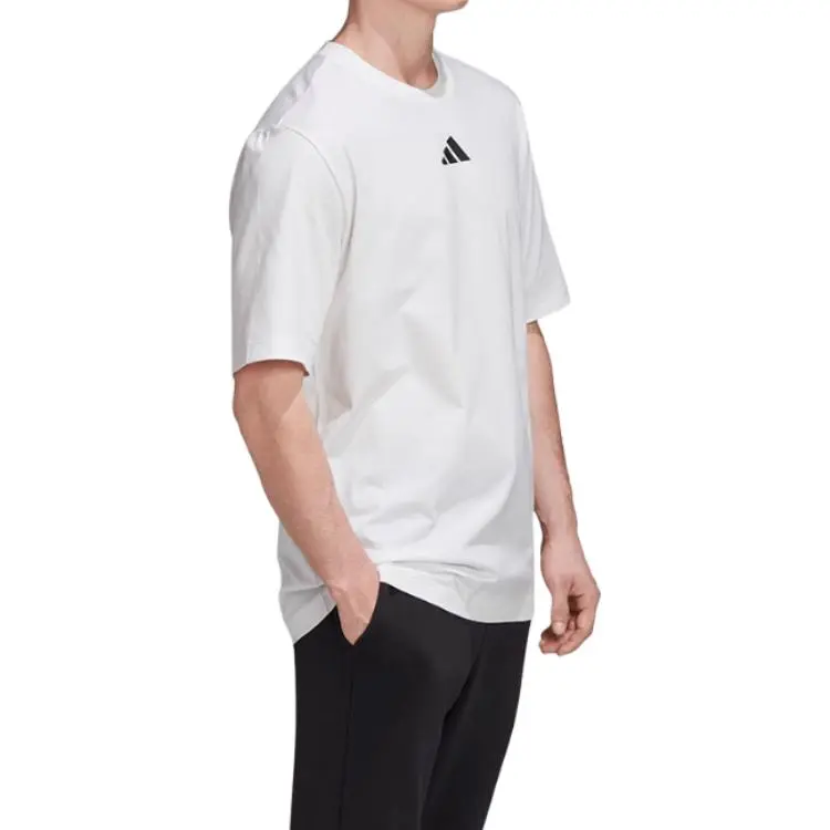 Adidas T Shirts Men White-4