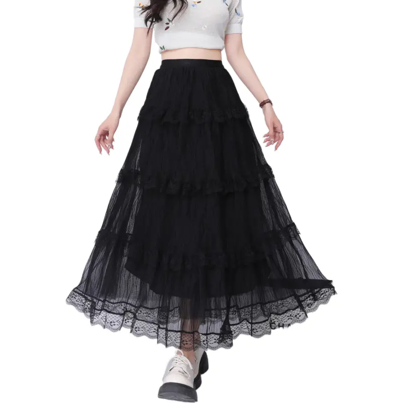 Mu Xiao Xin Casual Long Skirt Women's-10