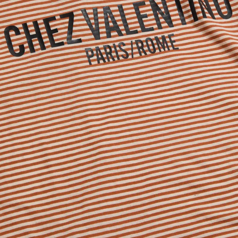 Valentino Striped Crewneck T Shirt-8