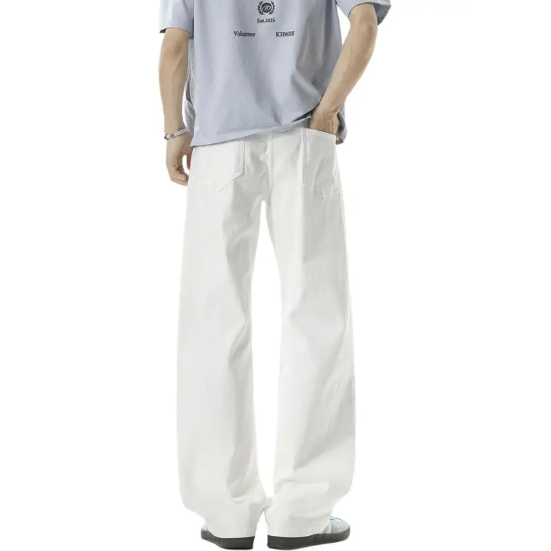 SIL VITIN Casual Pants Unisex White-1