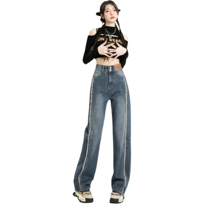 Weixi Jeans Women's Nostalgic Blue-1