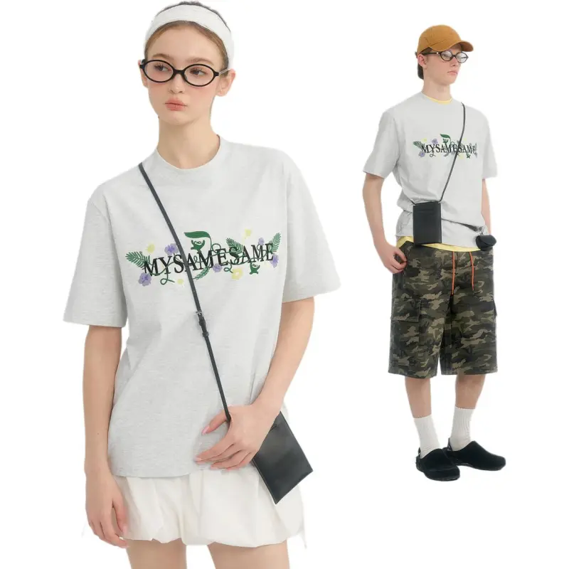 MYSAMESAME T Shirt Unisex Light Heather Gray In Stock-1