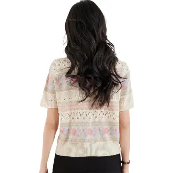 MADALLO Knitwear Women's Jacquard Stripes