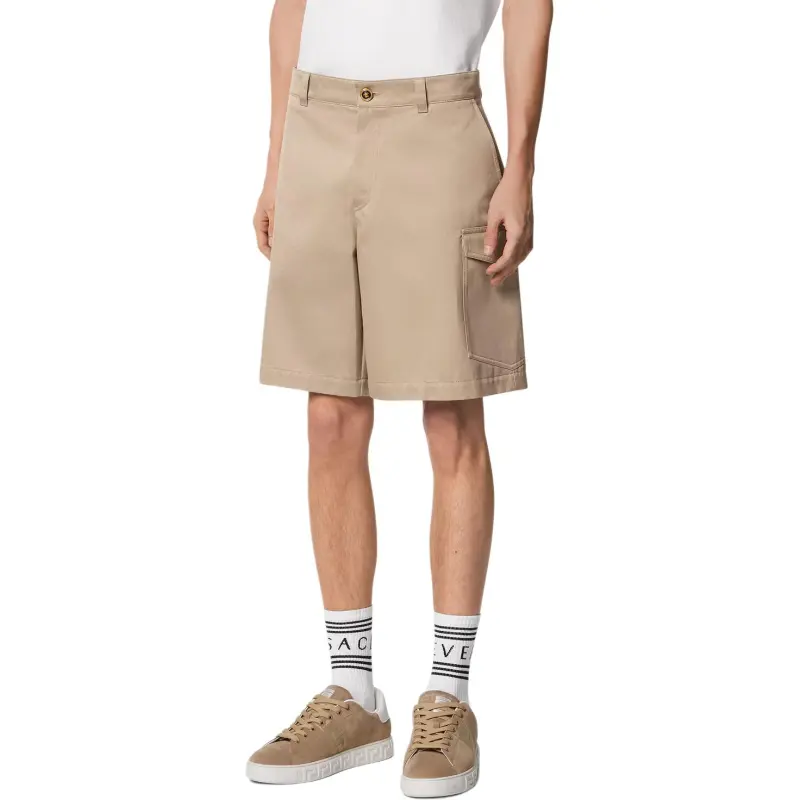 VERSACE SS25 Cargo Shorts Men's Beige-1