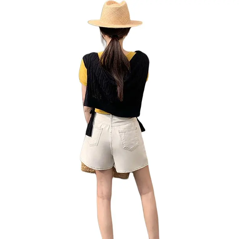 Kazakhstan Denim Shorts Women's-11