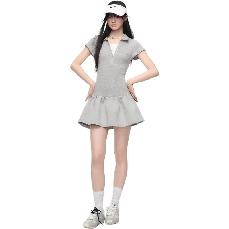 KING PRINCE Short Sleeved Dress Women's-3