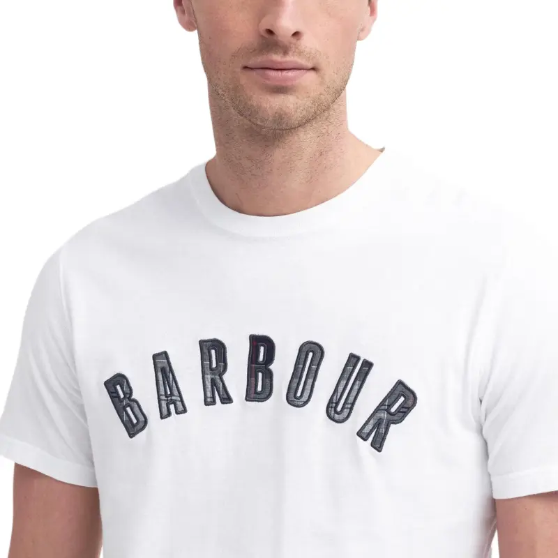 BARBOUR T Shirts Men White-4
