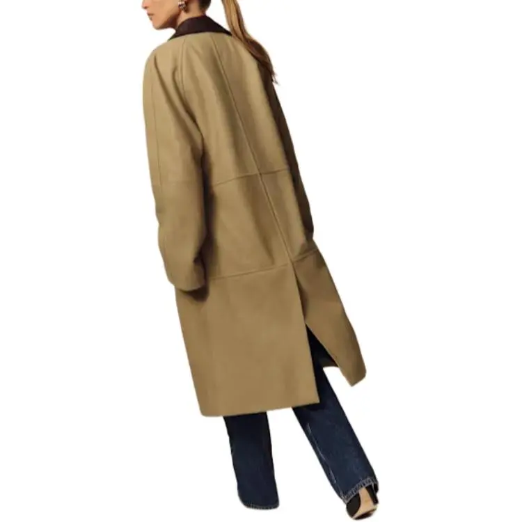 REFORMATION Leather Jacket Women's Oat Sorrow-1
