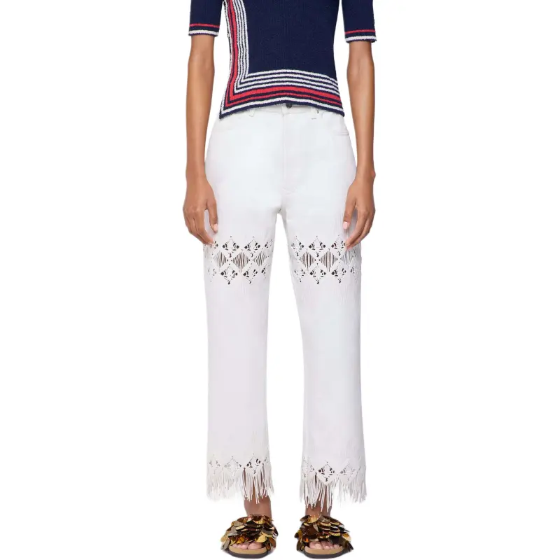 Paco Rabanne SS25 Jeans Women's White-3