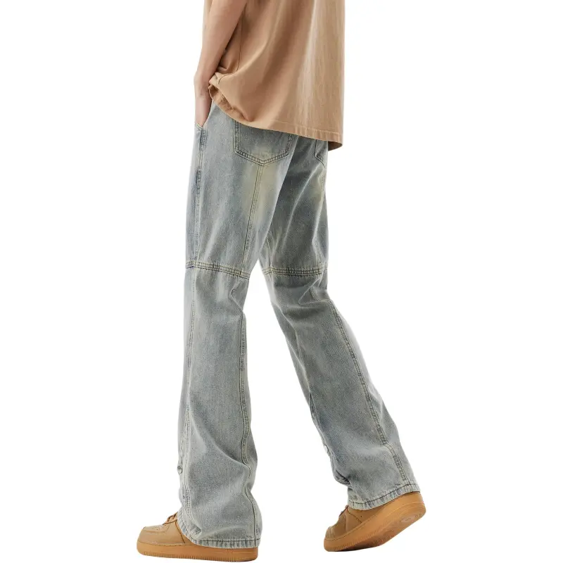 BLANC & ECLARE Fitted Bootcut Casual Mid Rise Jeans Unisex-10