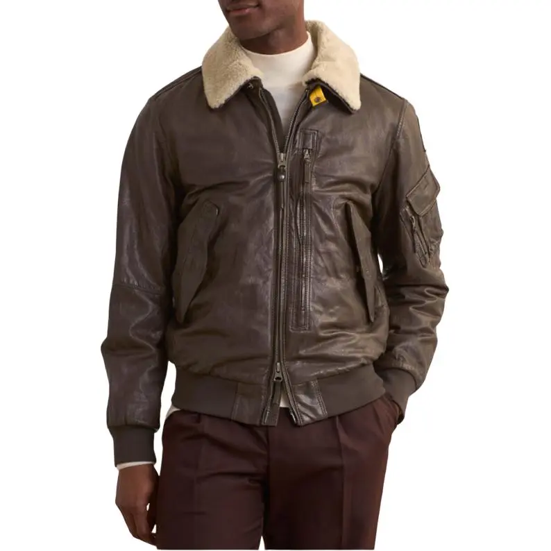 PARAJUMPERS Josh Leather Jacket-3