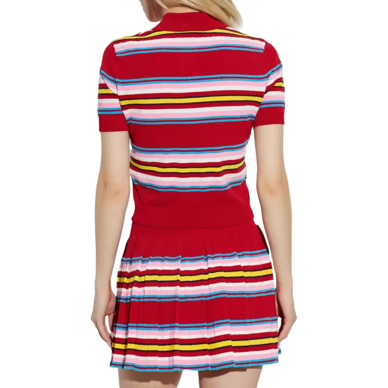 CASABLANCA Striped Polo Top-2