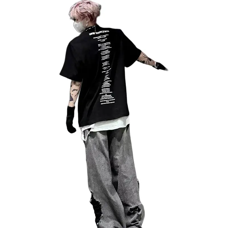 TESTUNG Jeans Unisex Black Gray-1
