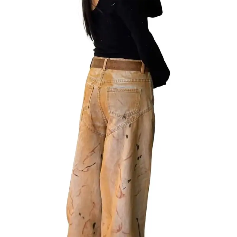EOEI Jeans Women's Dirty Multicolor-1