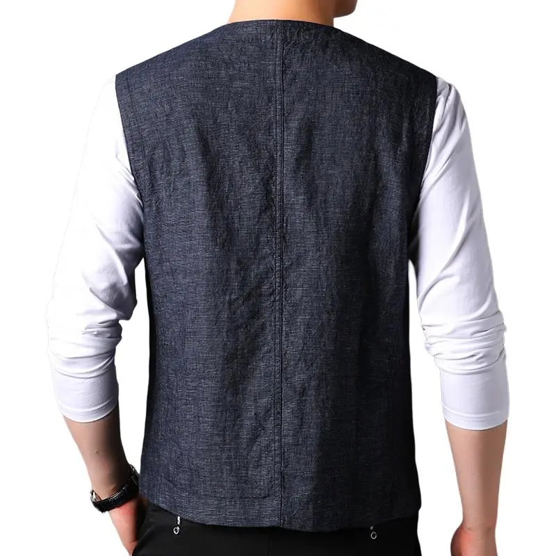 PIERRE CARDIN Vests Men Blue Black-1