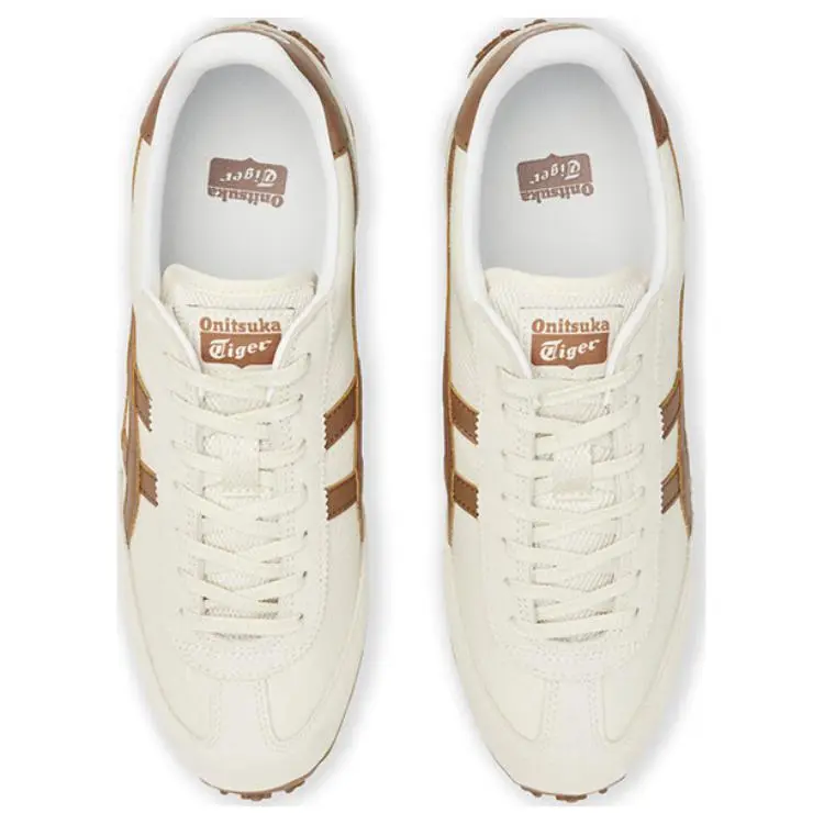 Onitsuka Tiger Edr 78 Anti Slip Wear Resistant Low Top Running Shoes Unisex Beige Brown-3