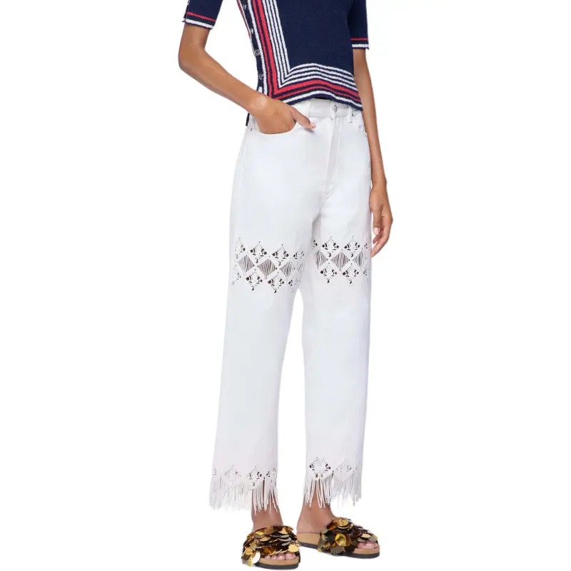 Paco Rabanne SS25 Jeans Women's White-4