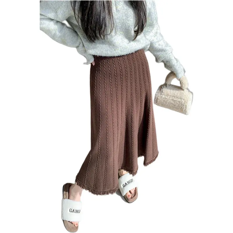 La Chapelle Knit Long Skirt Women's-4