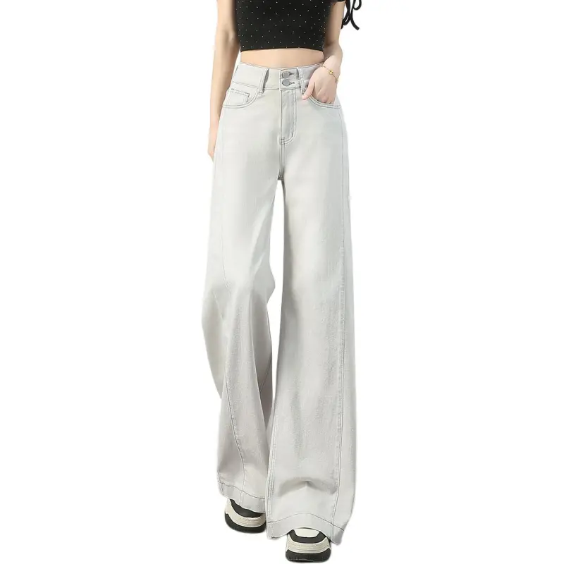 Weixi Jeans Women's Cream Apricot-4