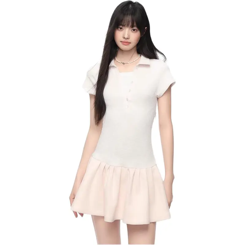 KING PRINCE Short Sleeved Dress Women's-5