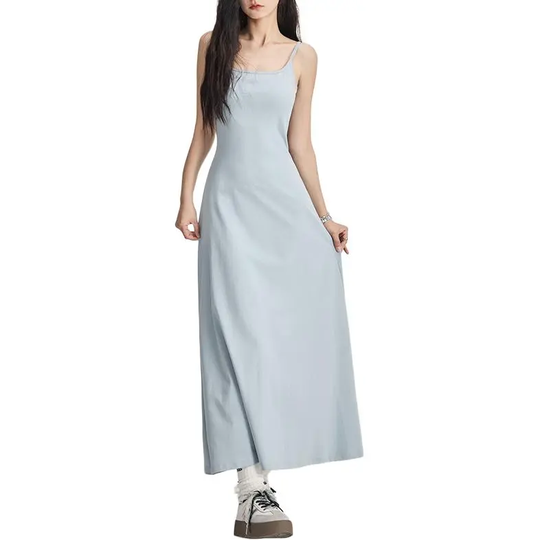 Kazakhstan Slip Dresses Women's Light Blue-1