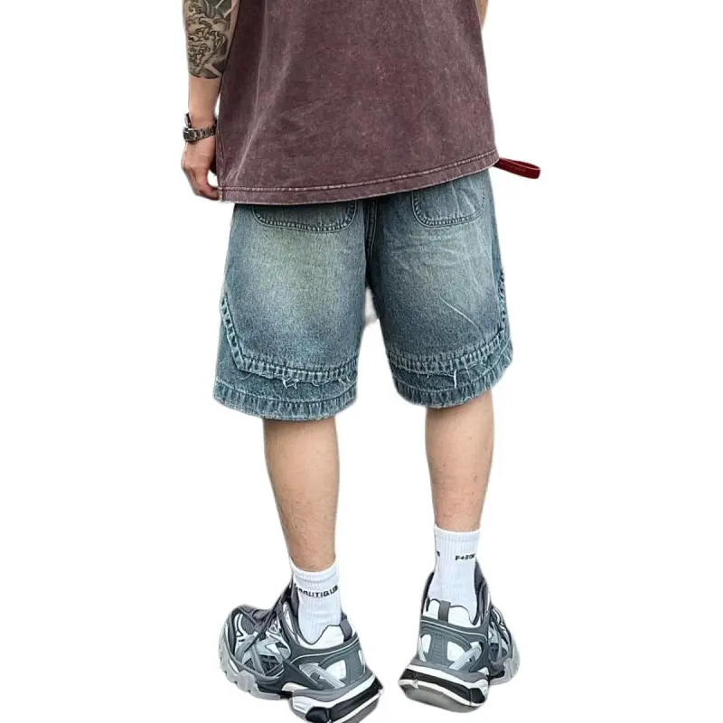 CORNILOT Denim Shorts Unisex Blue-1