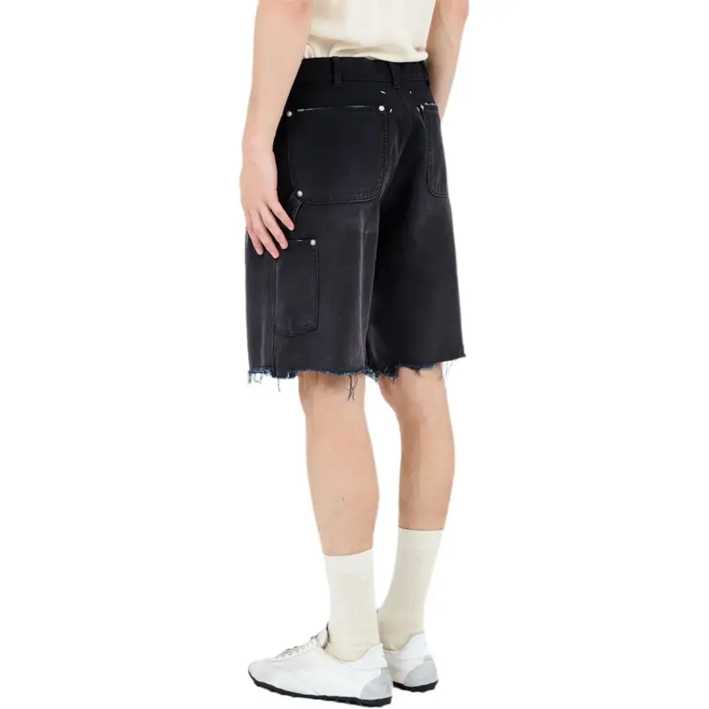 Maison Margiela Stud Denim Shorts-4