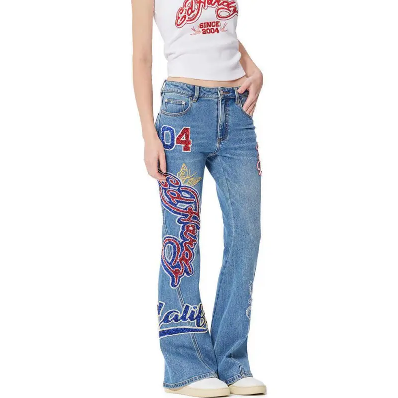 Ed Hardy SS25 Jeans Women's Indigo-5