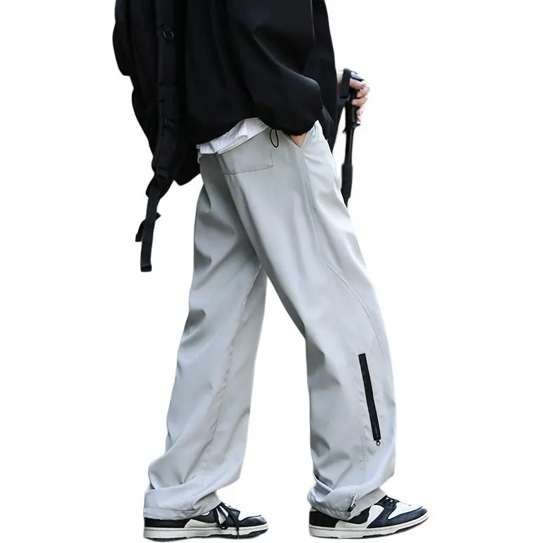 PAINT STAIN Casual Pants Unisex Black-4