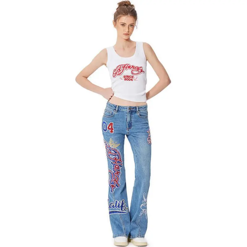 Ed Hardy SS25 Jeans Women's Indigo-2
