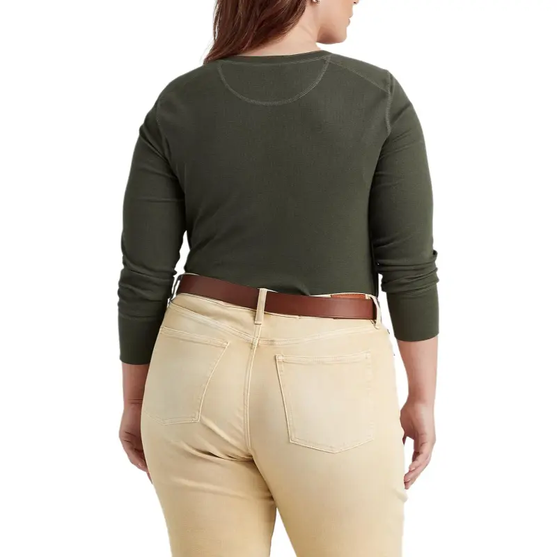 LAUREN RALPH LAUREN T Shirt Women's Dark Tropical Olive-3