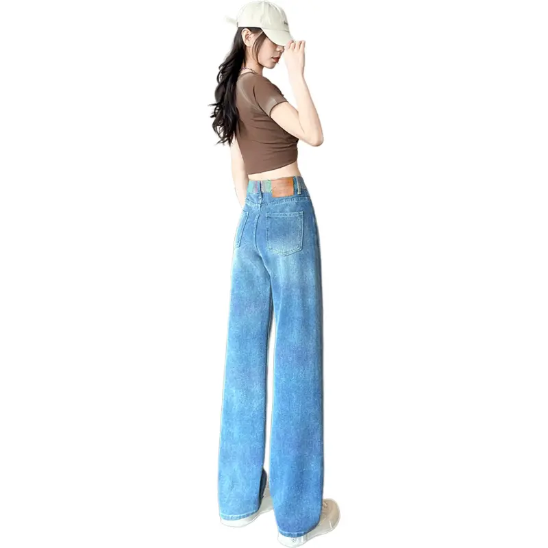 Mu Xiao Xin Jeans Women's Vintage Blue-1