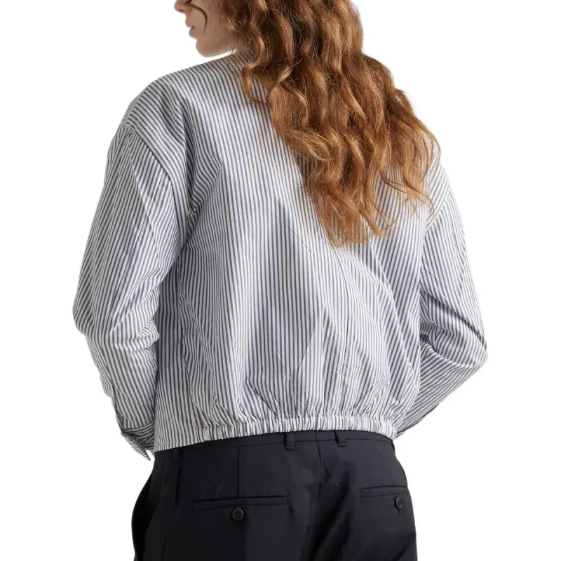 PRADA Striped Poplin Blouson Jacket-2