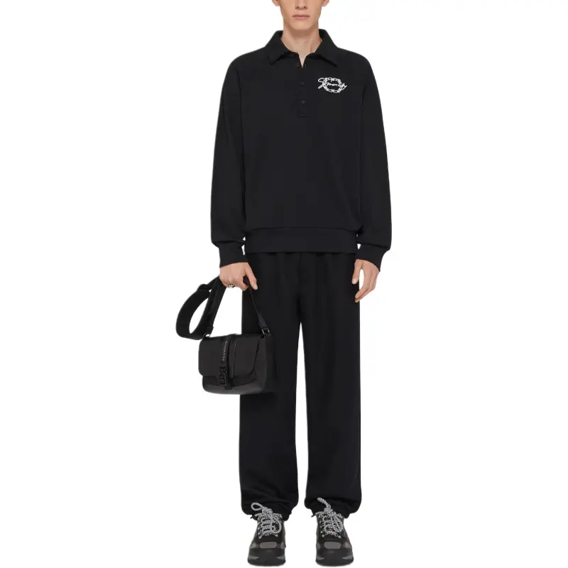 Givenchy Logo Embroidered Collared Sweatshirt-1